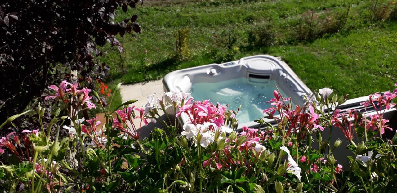 A4 Km De Megeve Tres Joli Studio Avec Jacuzzi ,Vue Sur Les Montagnes Au Calme Praz-sur-Arly Εξωτερικό φωτογραφία
