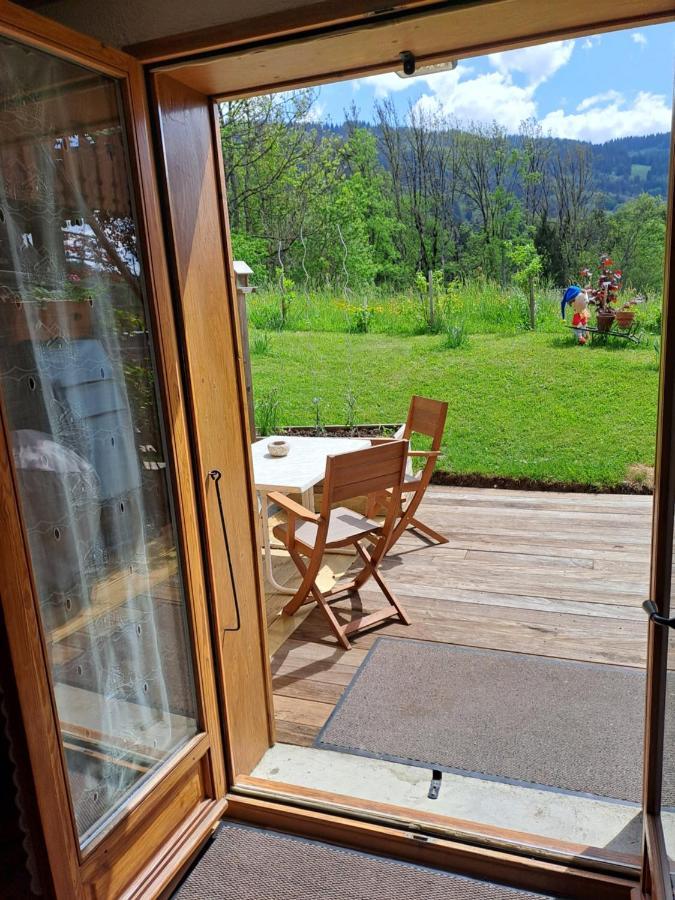 A4 Km De Megeve Tres Joli Studio Avec Jacuzzi ,Vue Sur Les Montagnes Au Calme Praz-sur-Arly Εξωτερικό φωτογραφία