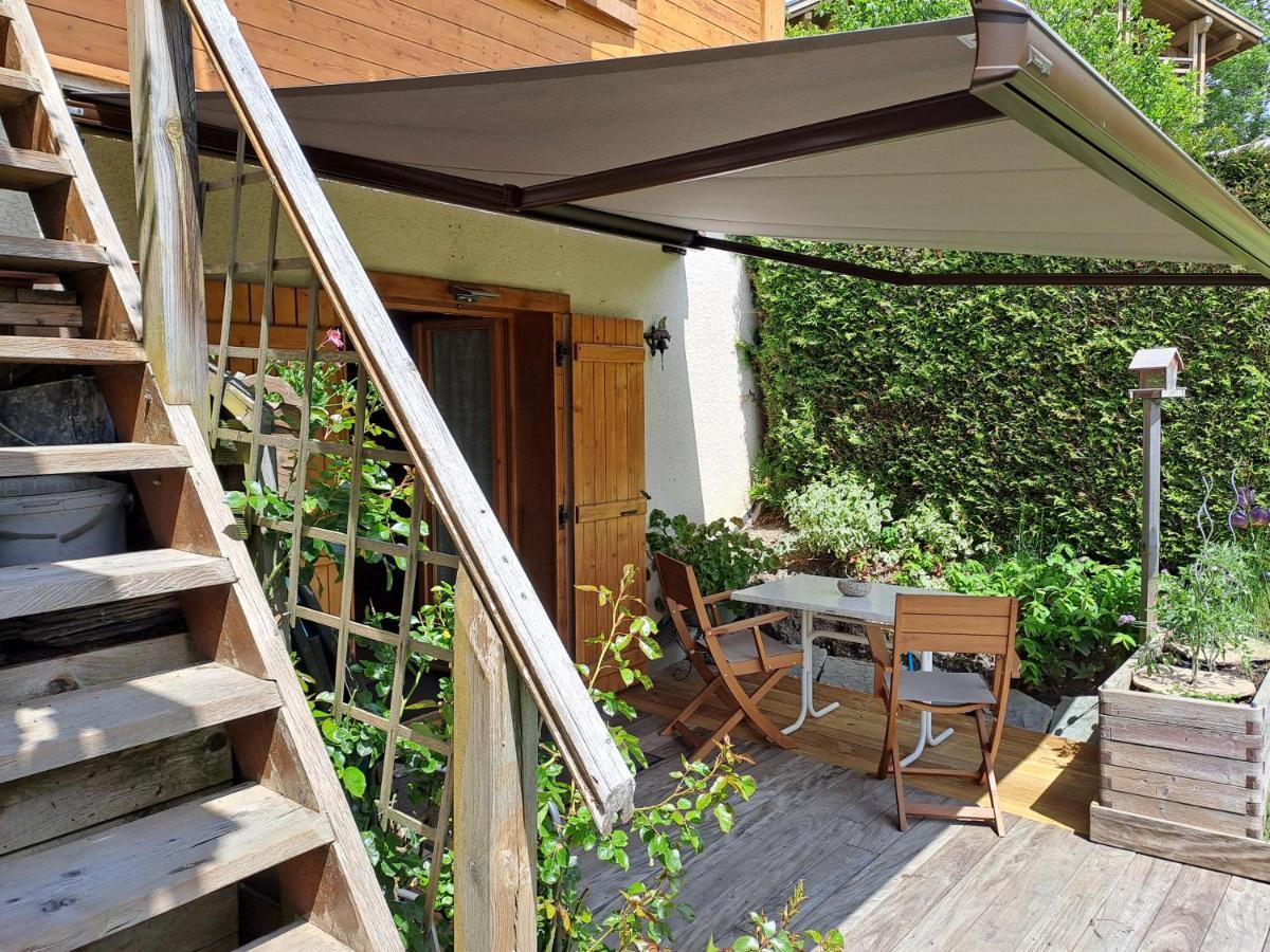 A4 Km De Megeve Tres Joli Studio Avec Jacuzzi ,Vue Sur Les Montagnes Au Calme Praz-sur-Arly Εξωτερικό φωτογραφία