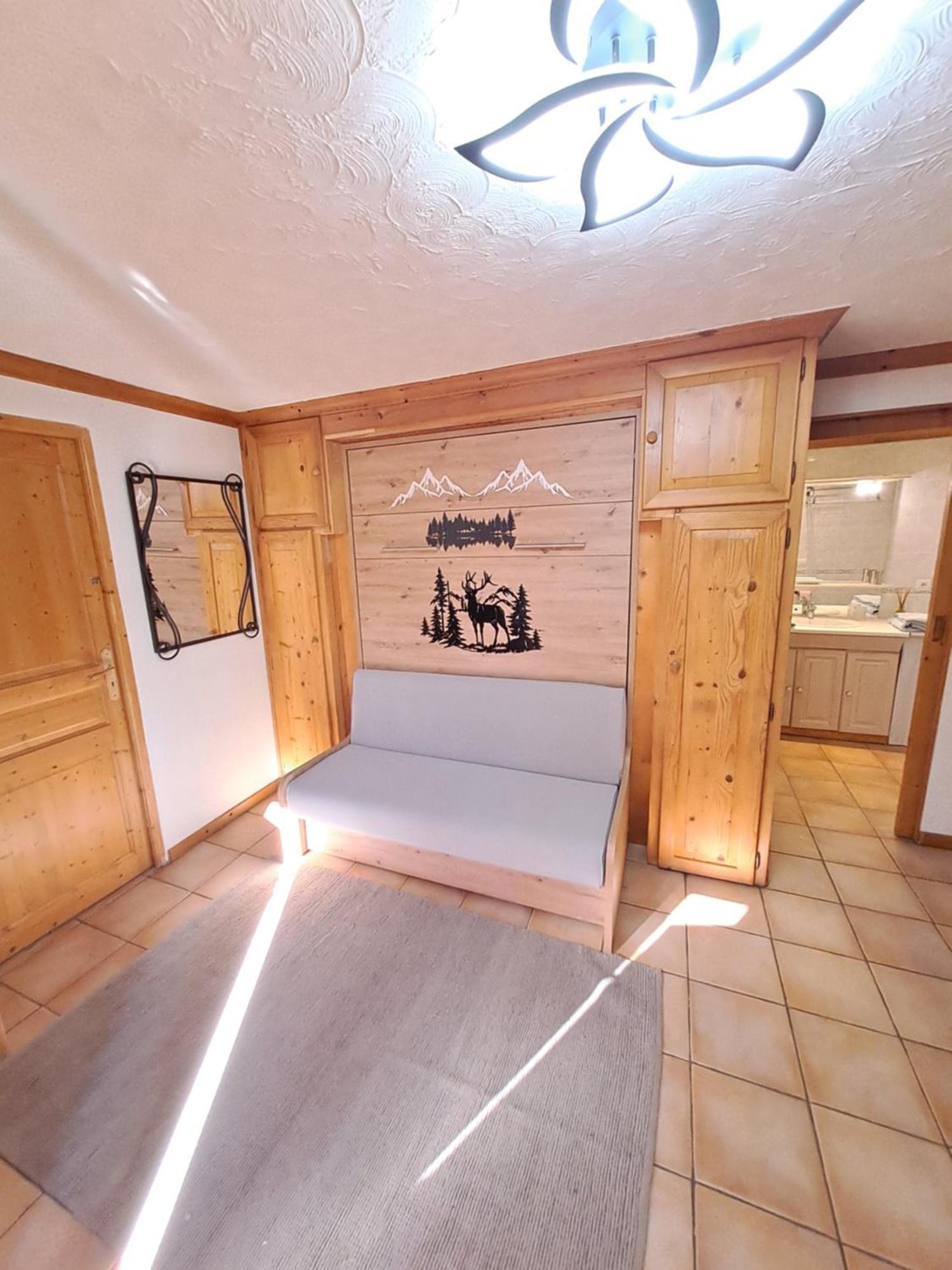 A4 Km De Megeve Tres Joli Studio Avec Jacuzzi ,Vue Sur Les Montagnes Au Calme Praz-sur-Arly Εξωτερικό φωτογραφία